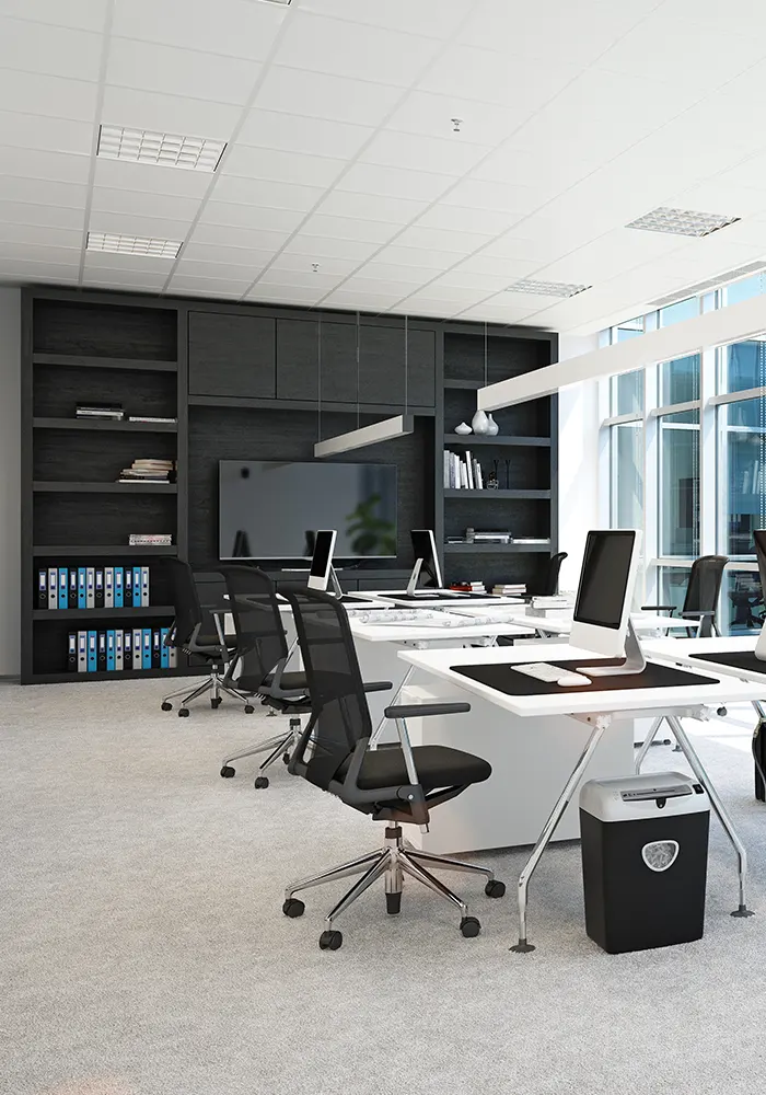 We take your business to the next level with a clean and organized space, so not only will your employees enjoy a fresh workspace, but your customers will be attracted by the new harmony of a clean and properly organized space.